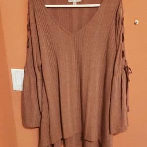 XXL Knox Rose burnt orange high low top